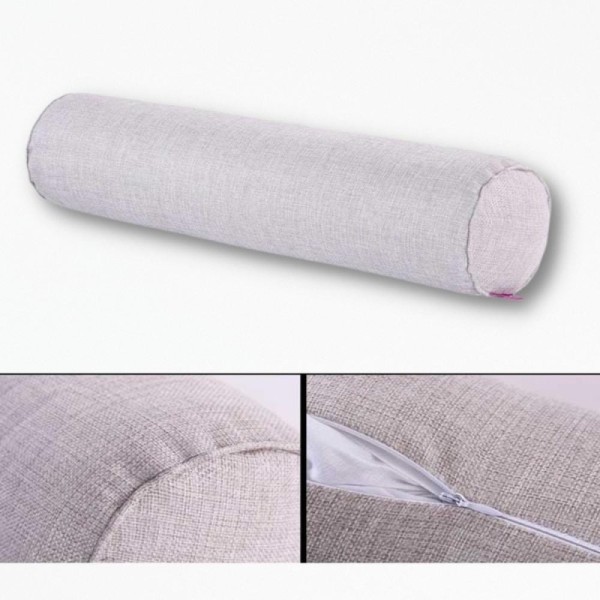 Coussin Long pour LitBedBolster - 15 x 40 cm / Gris
